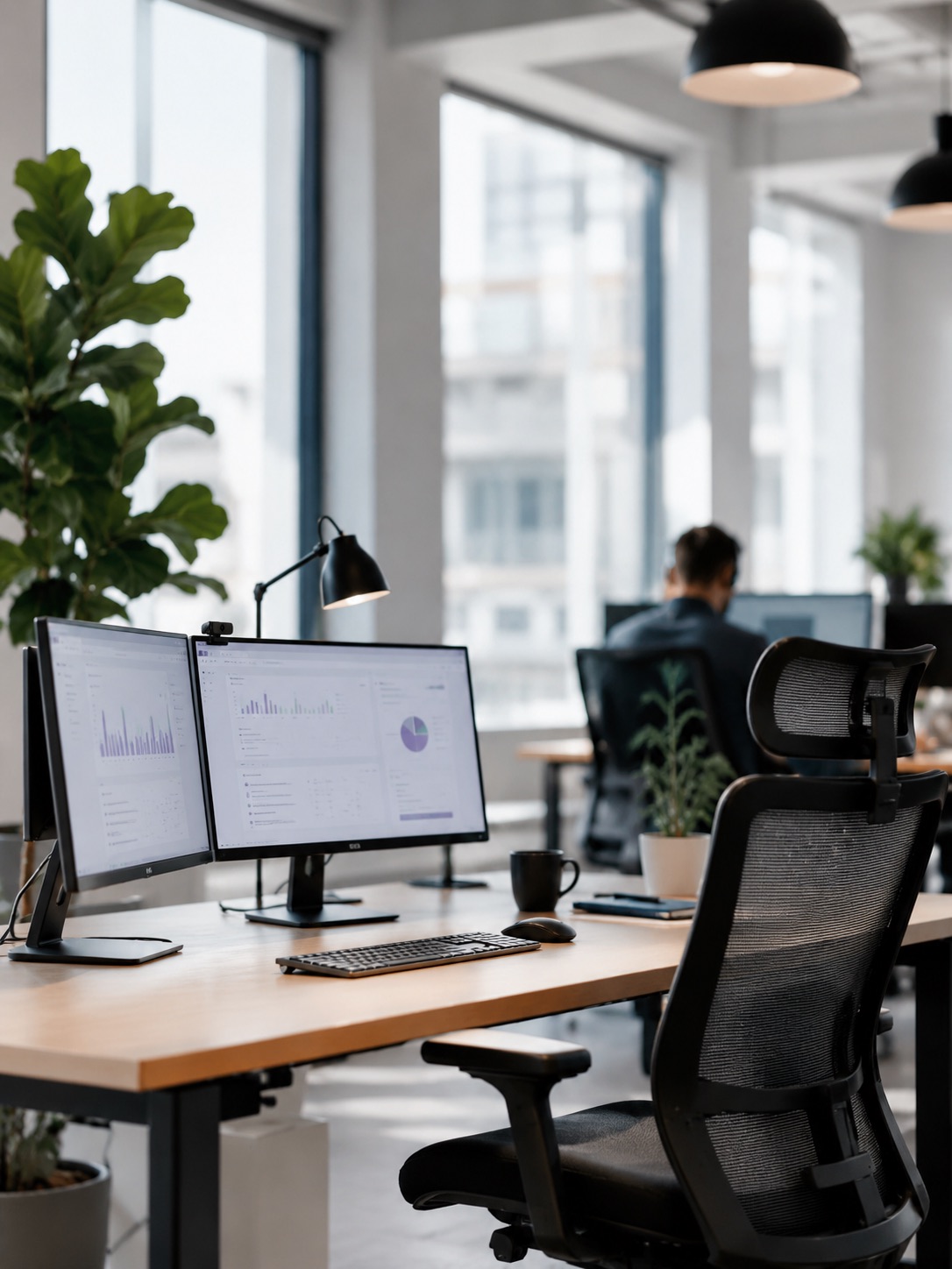 CRM workspace for AI lead qualification and sales analytics